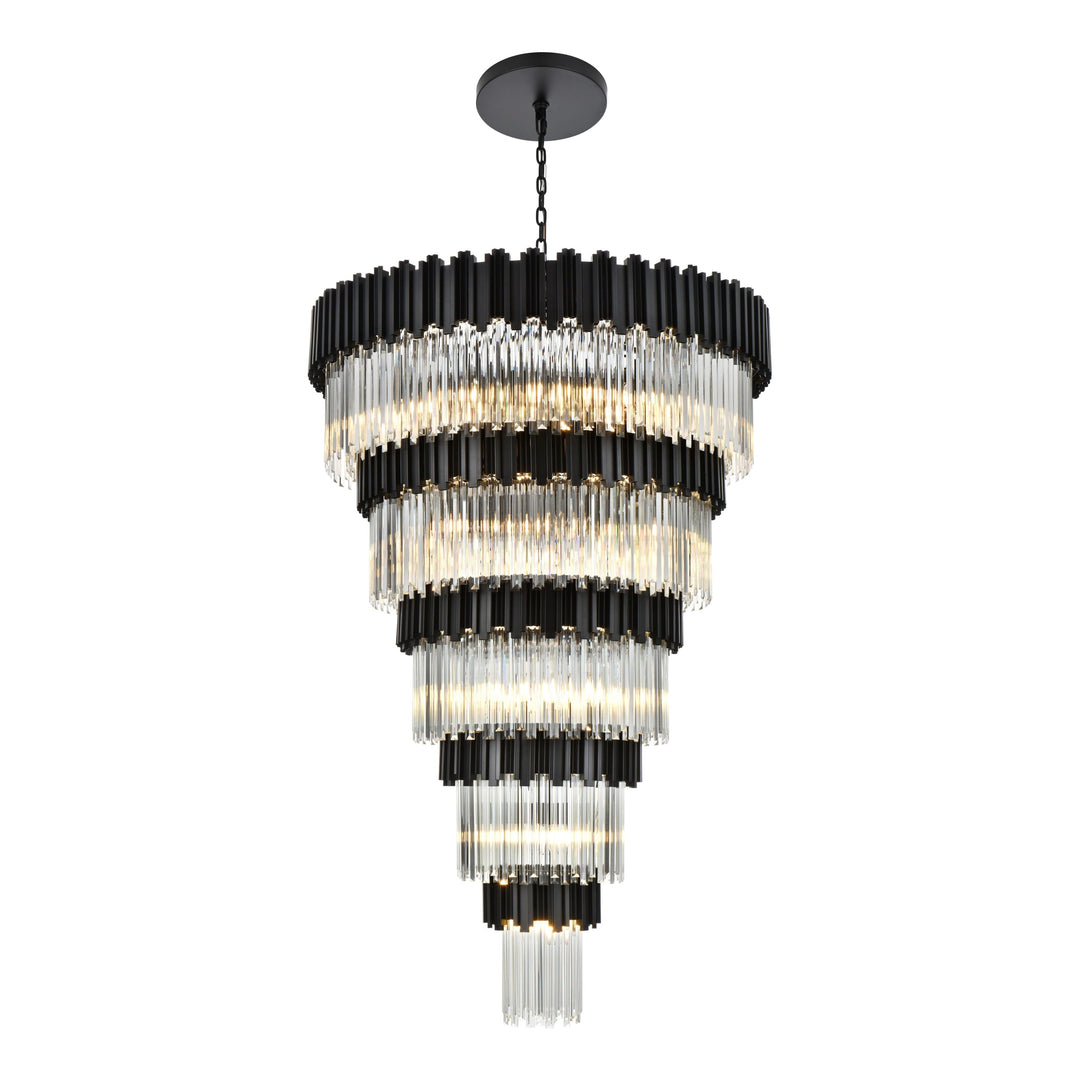 Willow Chandelier in Black by Elegant