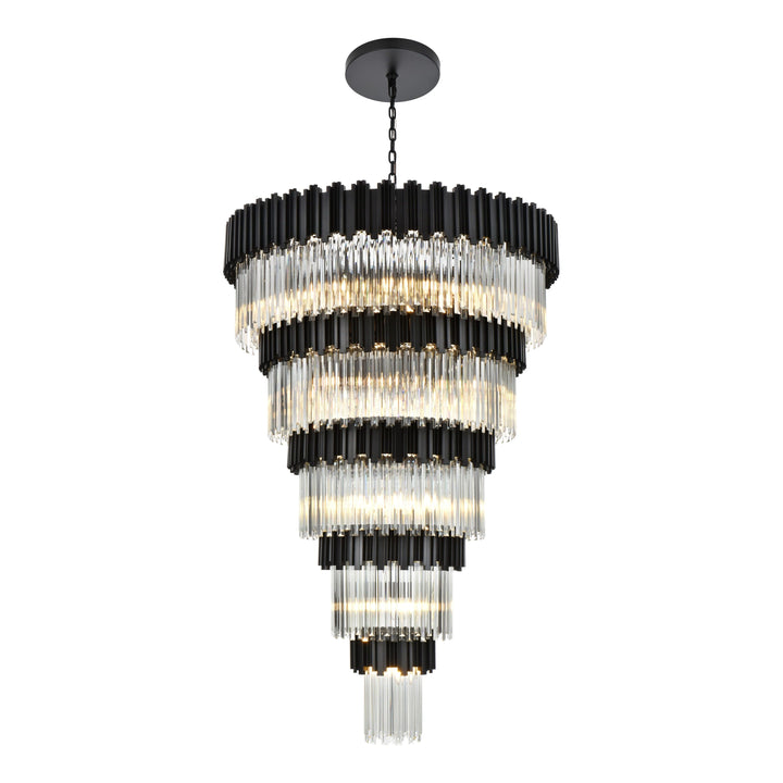 Willow Chandelier in Black by Elegant
