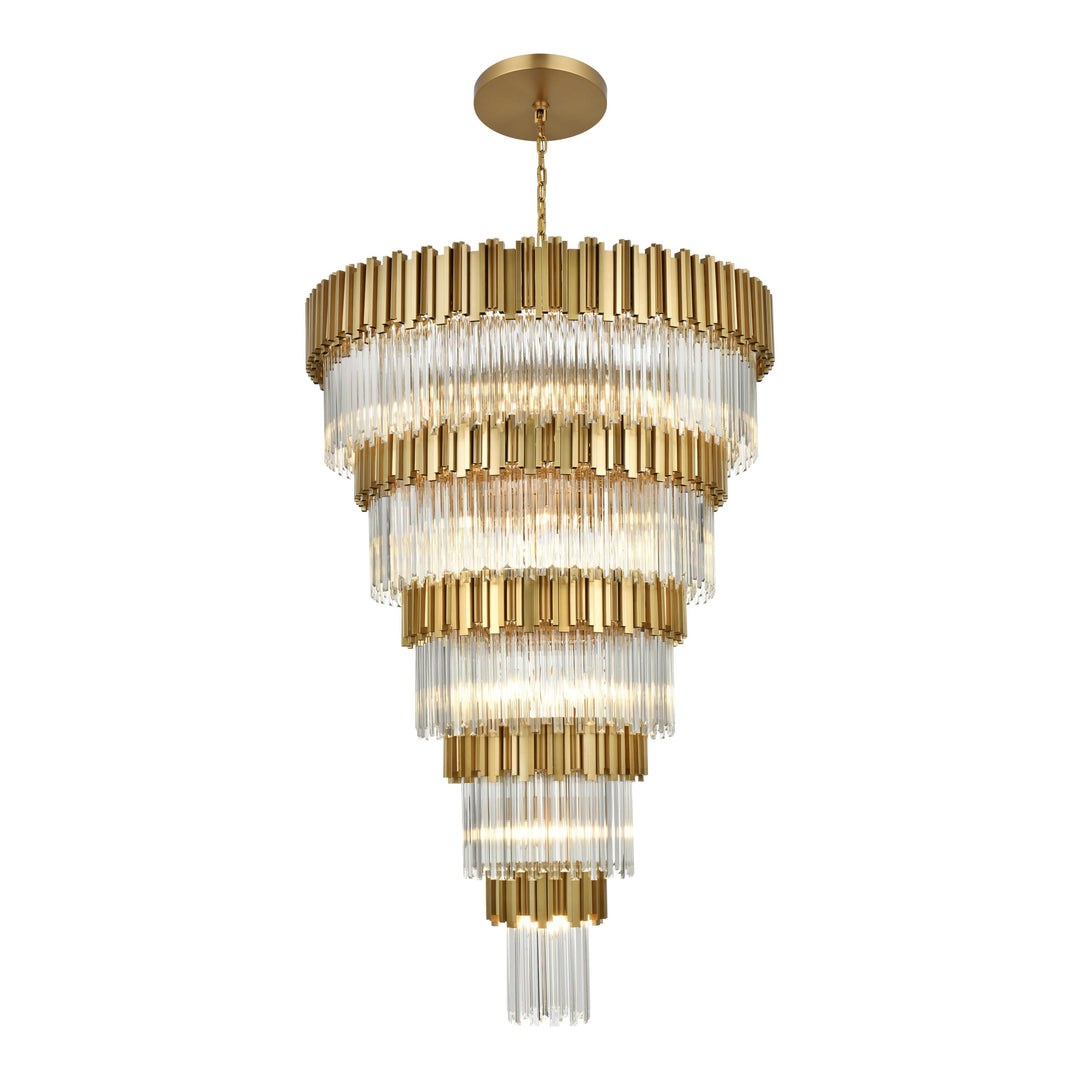 Willow Chandelier in Satin Gold by Elegant