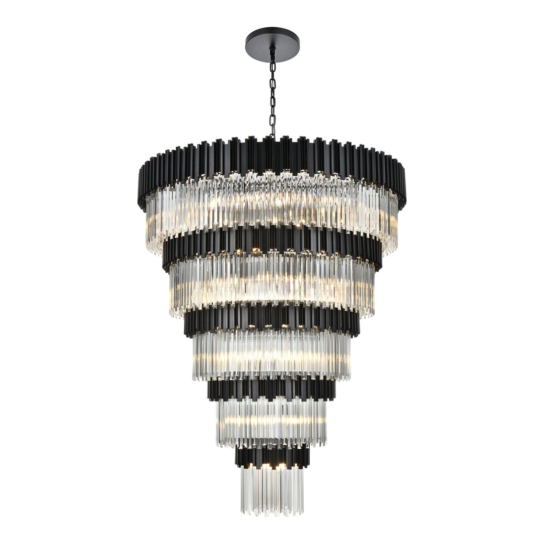 Willow Chandelier in Black by Elegant