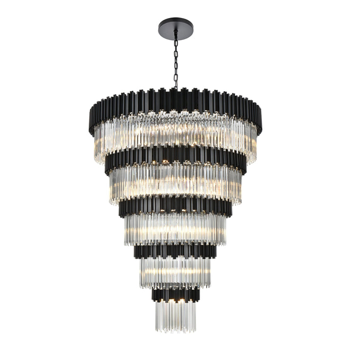 Willow Chandelier in Black by Elegant