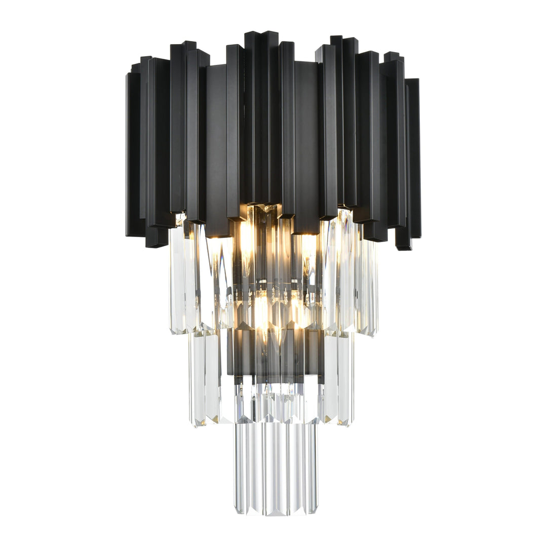 Willow Wall Sconce in Black by Elegant