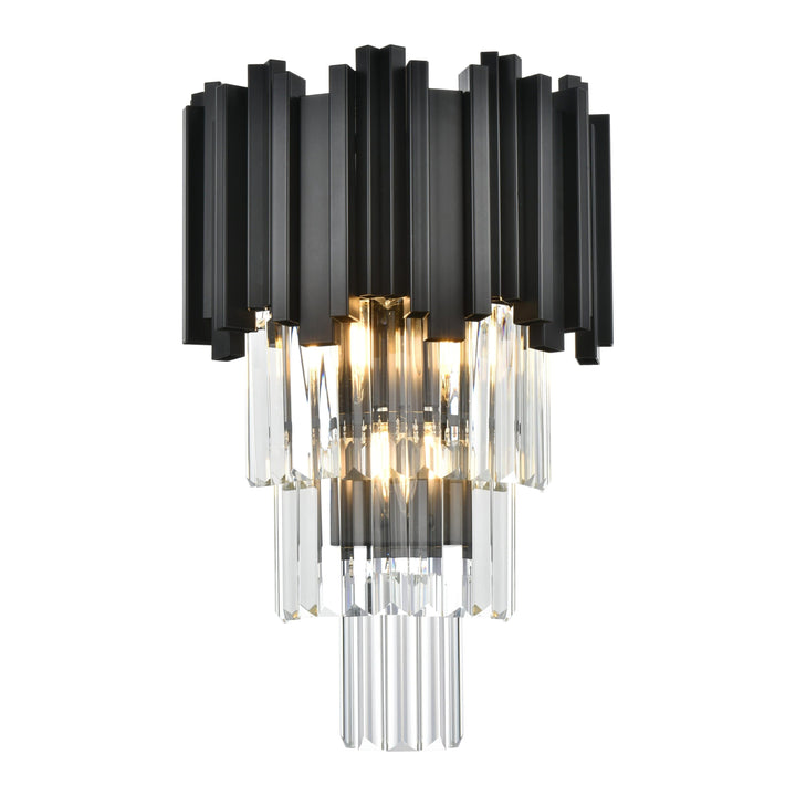 Willow Wall Sconce in Black by Elegant