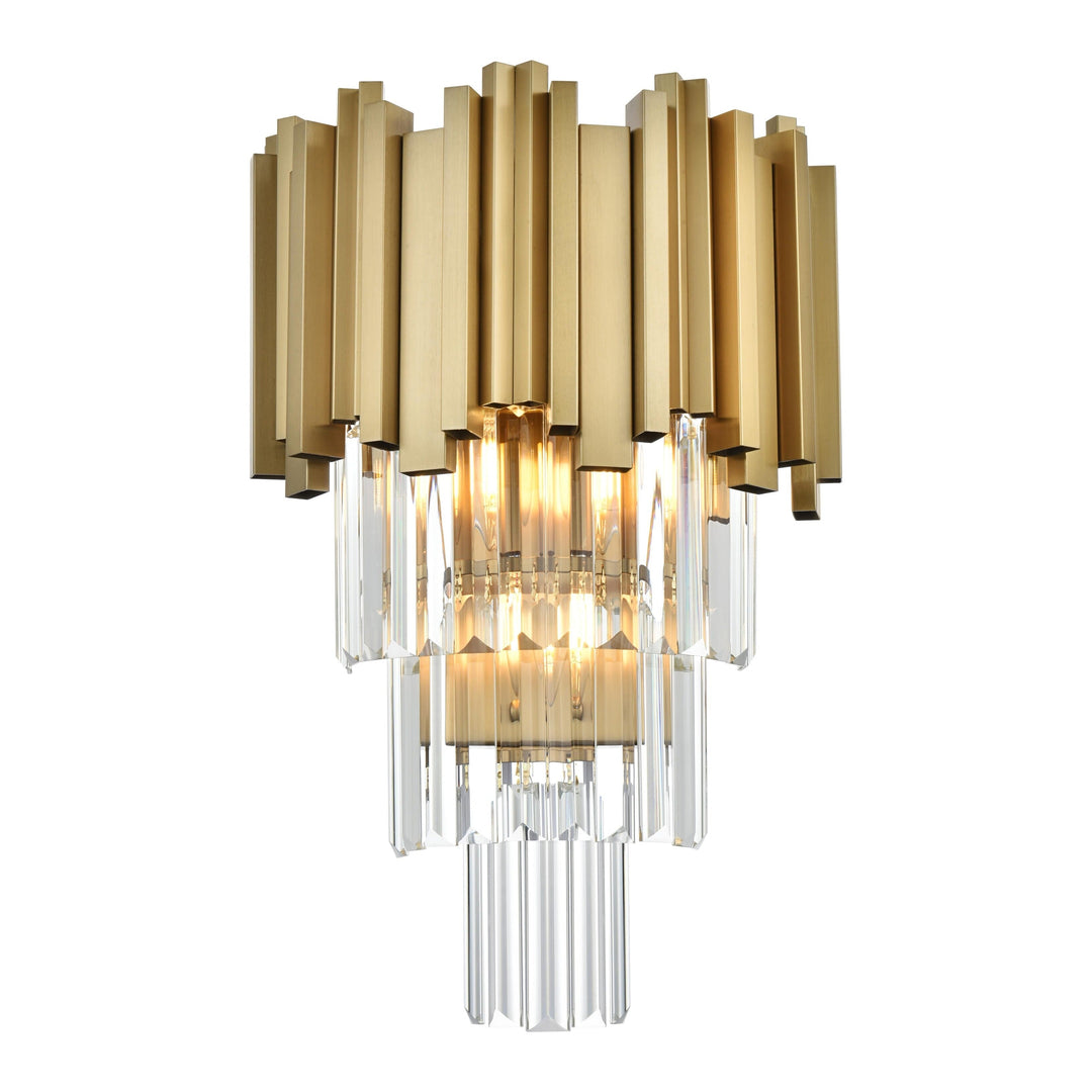 Willow Wall Sconce in Satin Gold by Elegant