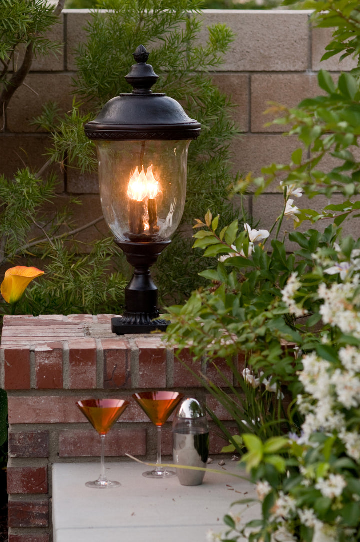 Carriage House DC Outdoor Wall Lantern WGOB room setting