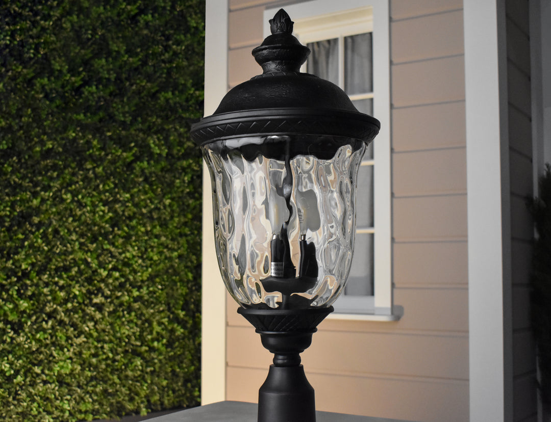 Carriage House DC 1-LT Outdoor Pole/Post Lantern WGOB room setting