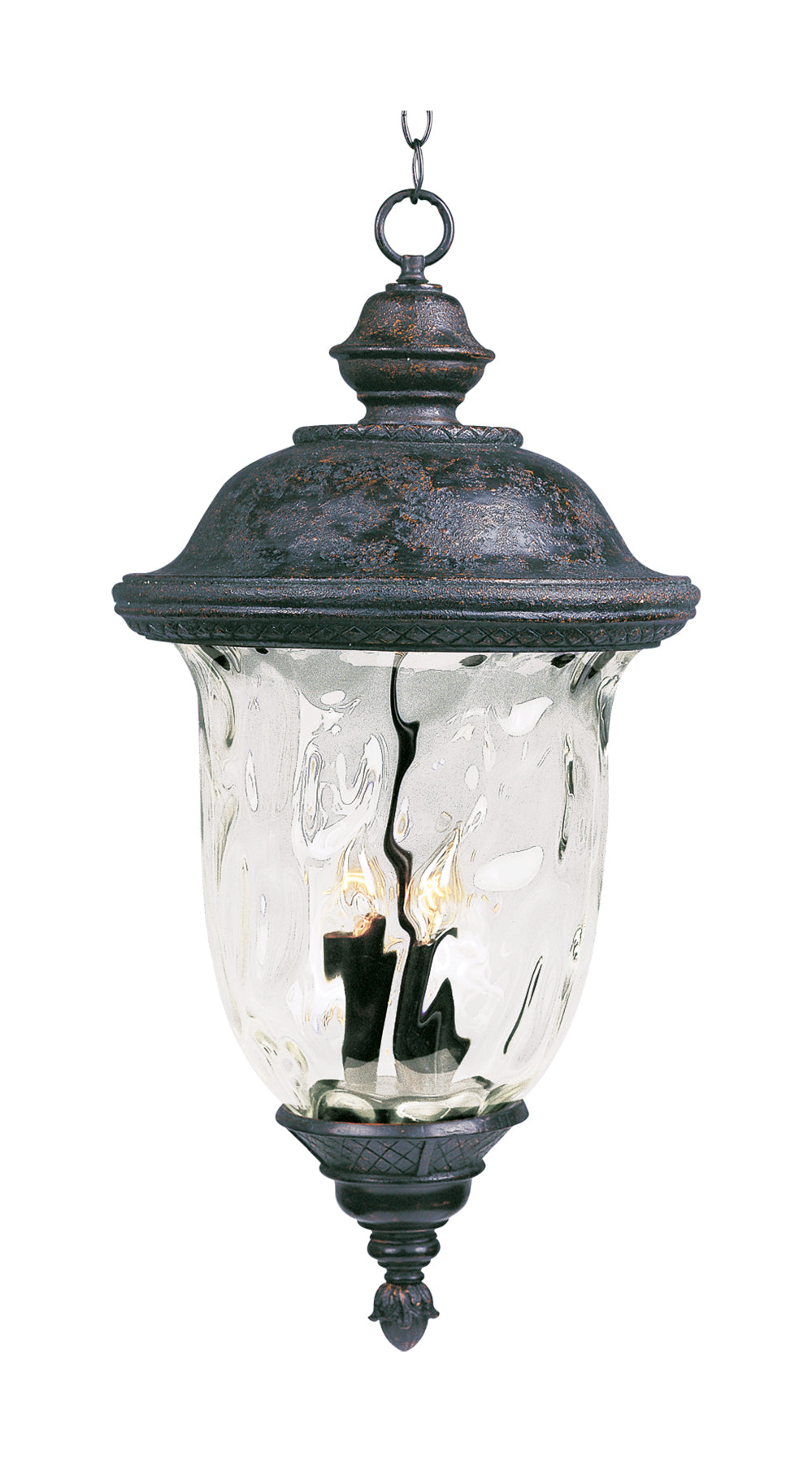 Carriage House DC 3-Light Outdoor Hanging Lantern WGOB