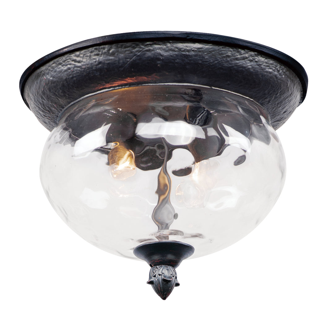Carriage House DC 2-Light Outdoor Ceiling Mount WGOB