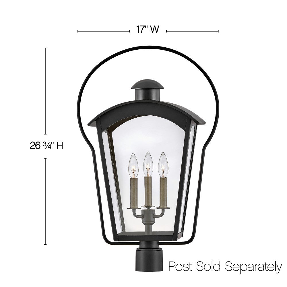 Yale Large Post Mount Lantern
