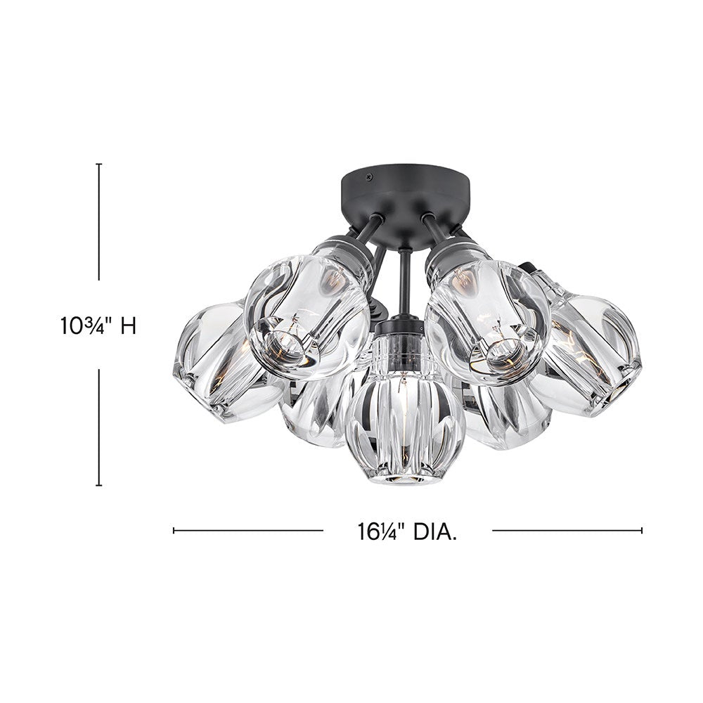 Elise Medium Semi-Flush Mount