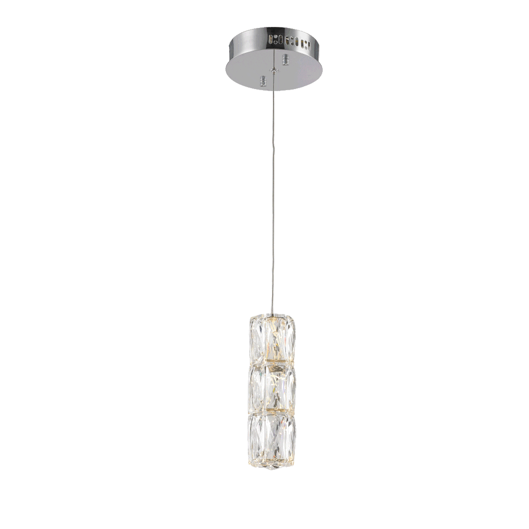 Polaris Crystal Pendant in Chrome by Elegant