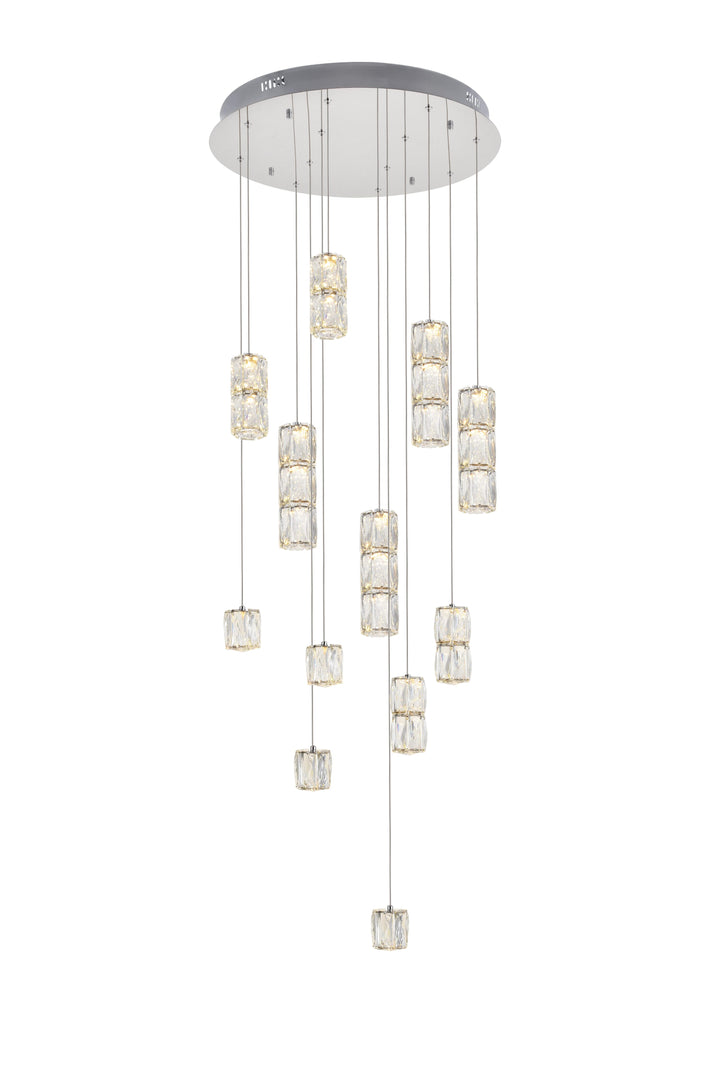 Polaris Crystal Chandelier by Elegant - view 3