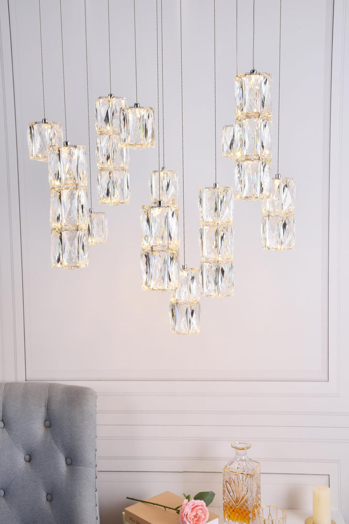 Polaris Crystal Chandelier by Elegant - view 8