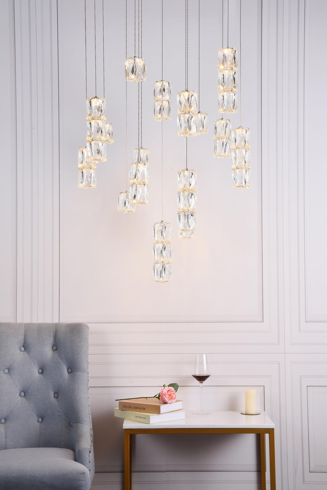 Polaris Crystal Chandelier by Elegant - view 18