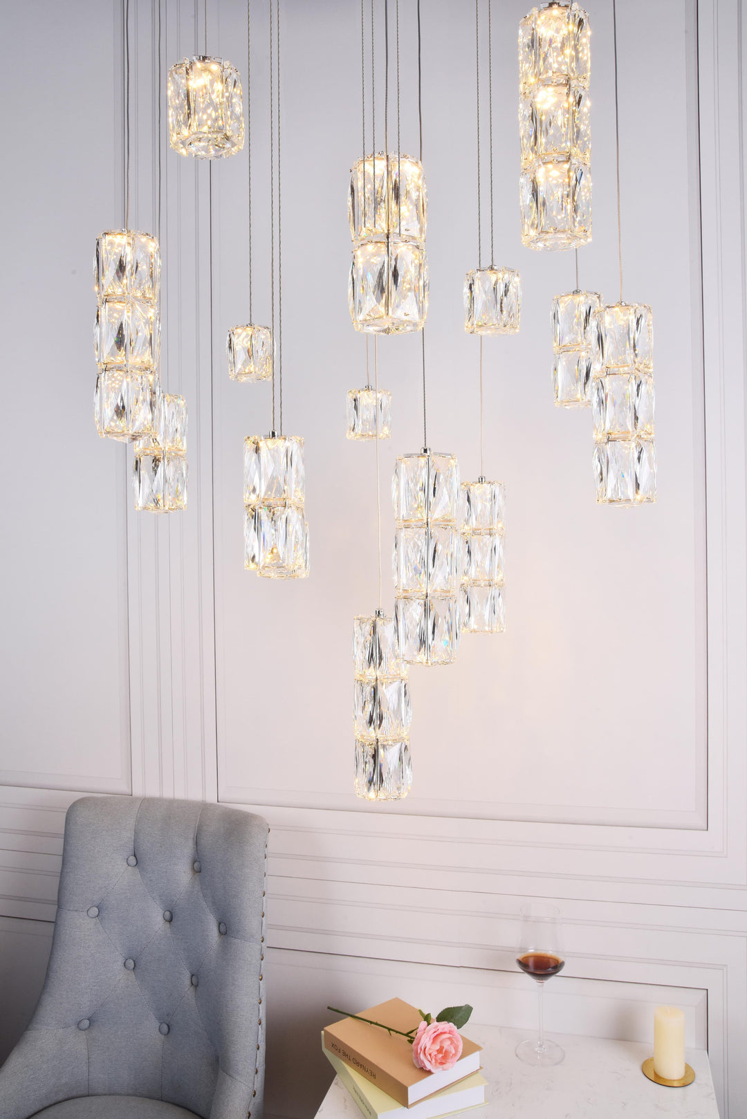 Polaris Crystal Chandelier by Elegant - view 24