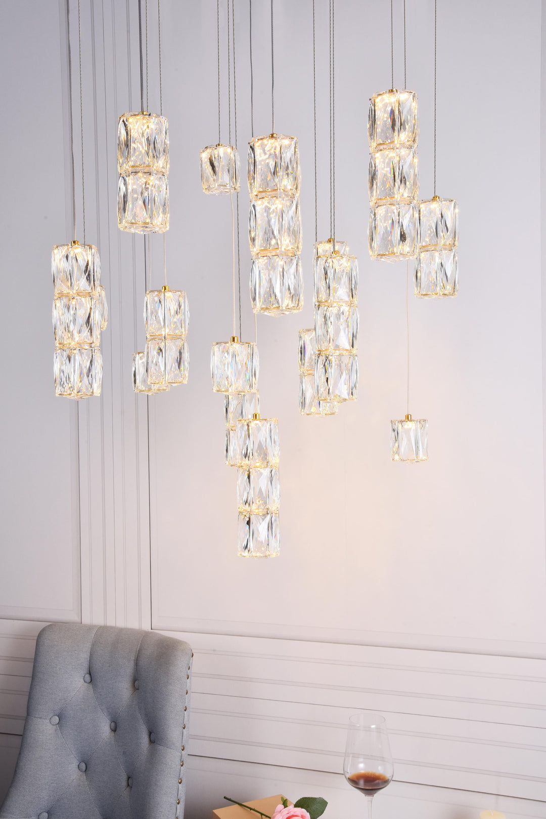 Polaris Crystal Chandelier by Elegant - view 32