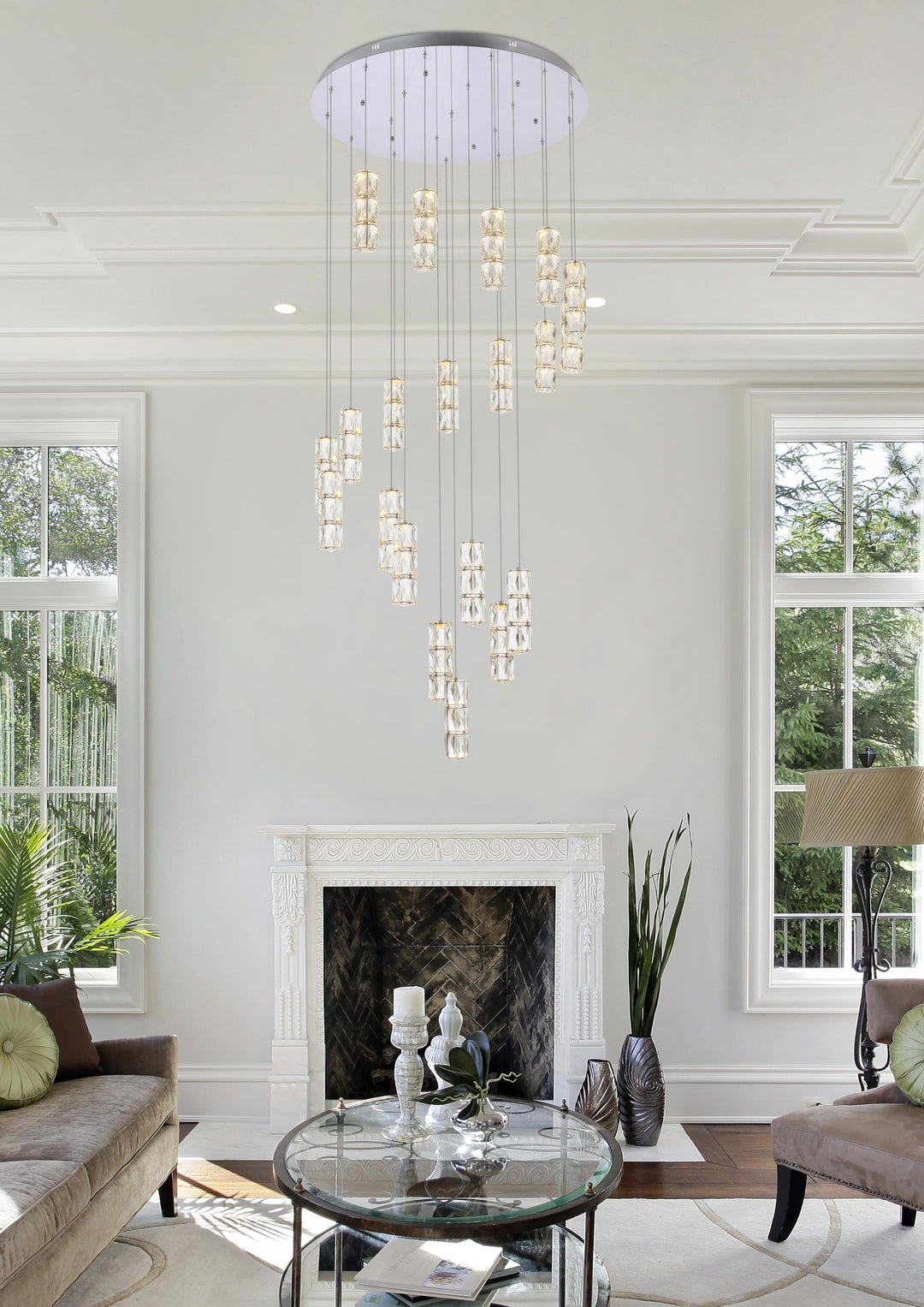 Polaris Crystal Chandelier by Elegant - view 40