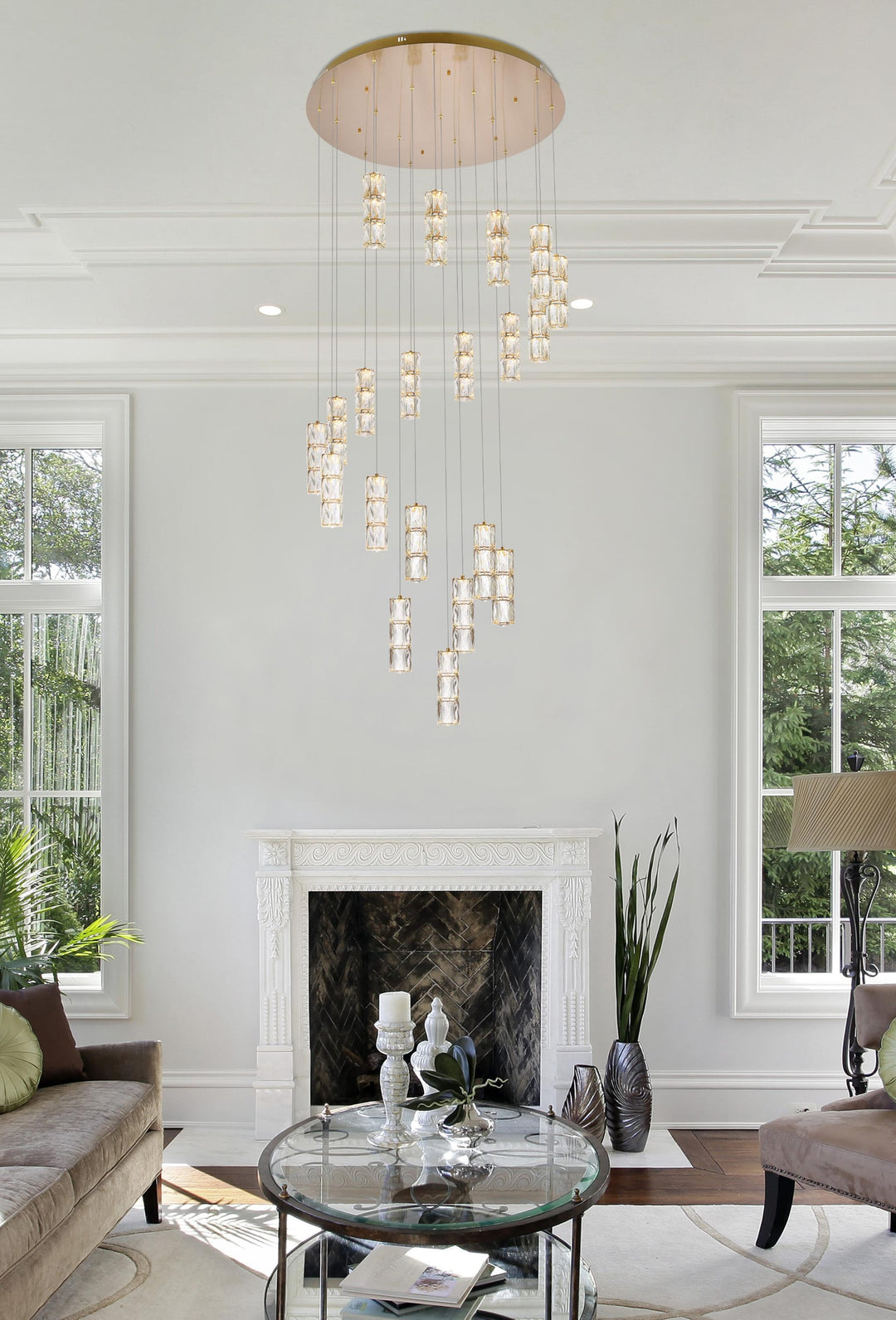 Polaris Crystal Chandelier by Elegant - view 49