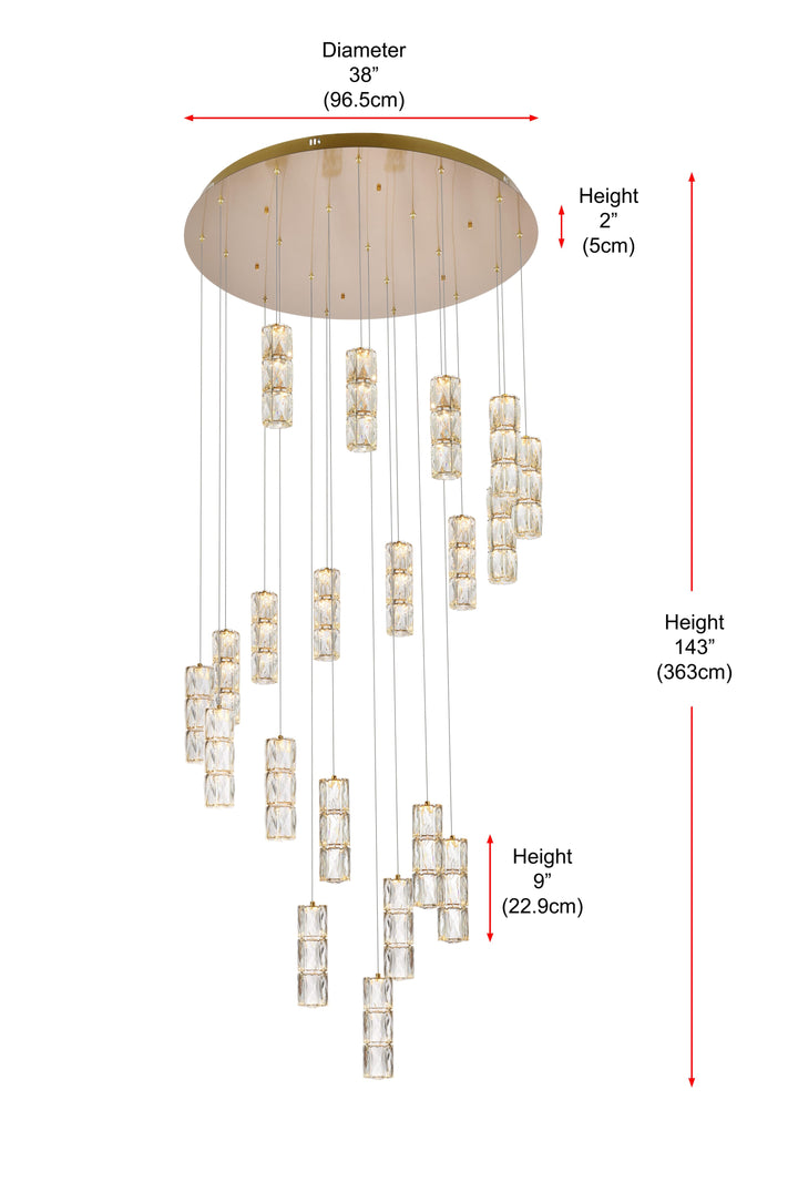 Polaris Crystal Chandelier by Elegant - view 50