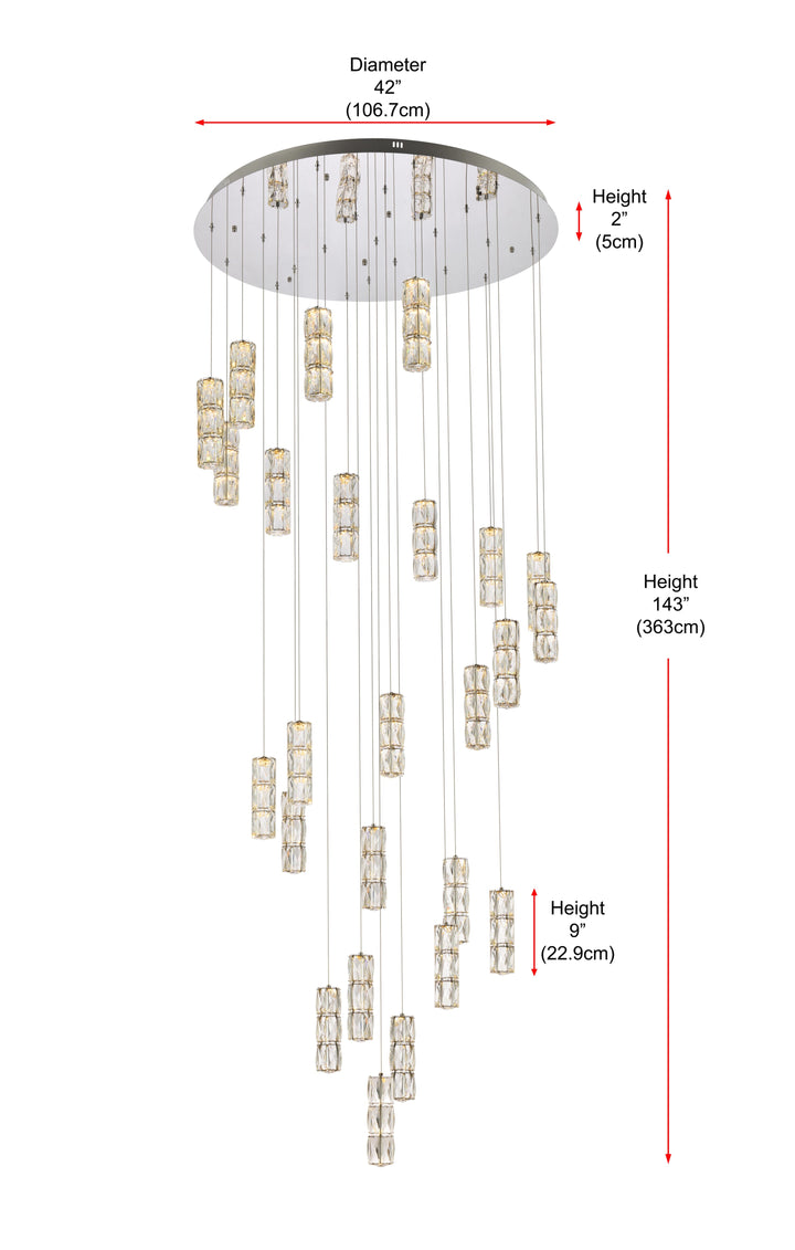 Polaris Crystal Chandelier by Elegant - view 59