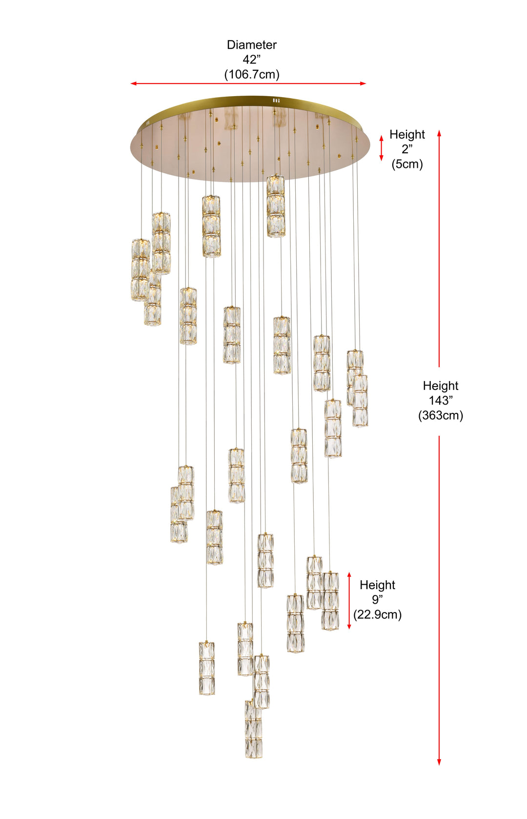 Polaris Crystal Chandelier by Elegant - view 68
