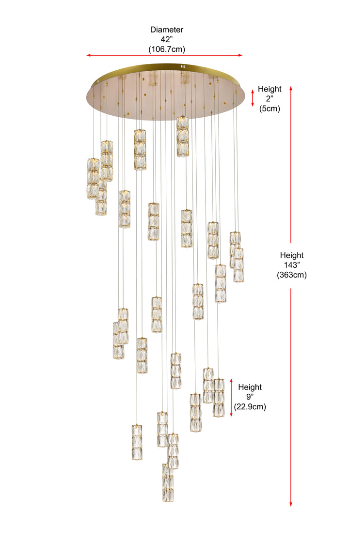 Polaris Crystal Chandelier by Elegant - view 68