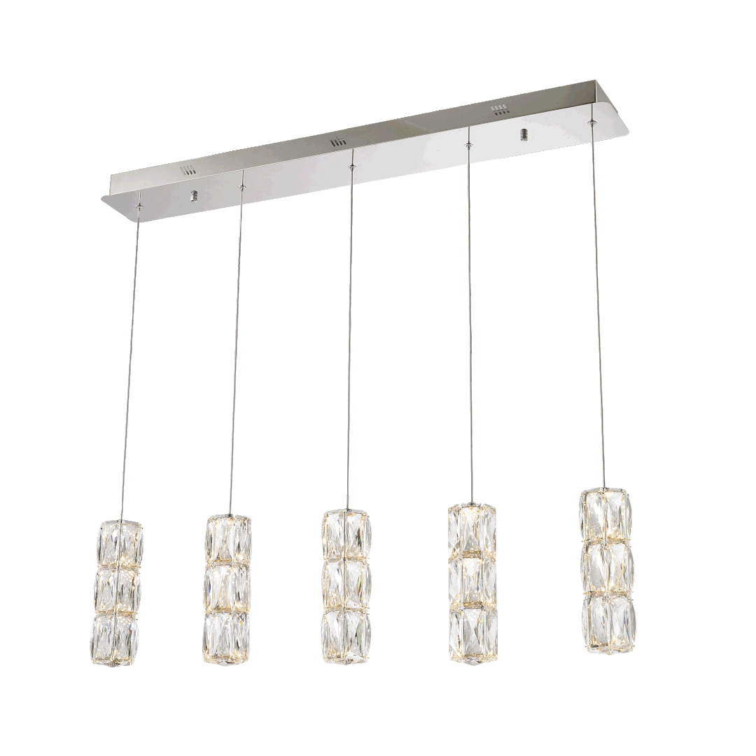 Polaris Crystal Pendant in Chrome by Elegant