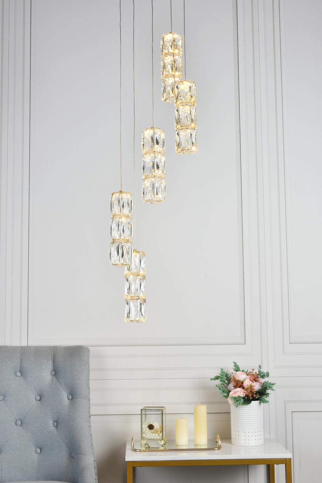 Polaris Crystal Pendant by Elegant - view 27