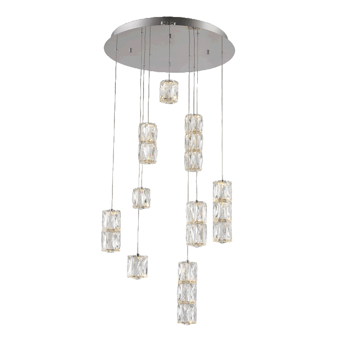 Polaris Crystal Pendant in Chrome by Elegant