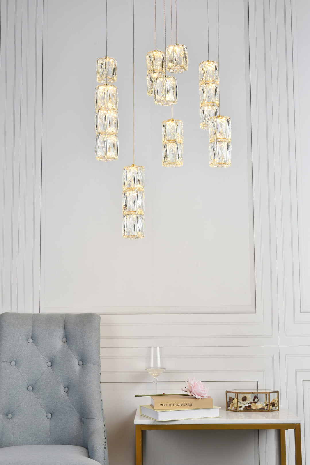Polaris Crystal Pendant by Elegant - view 34
