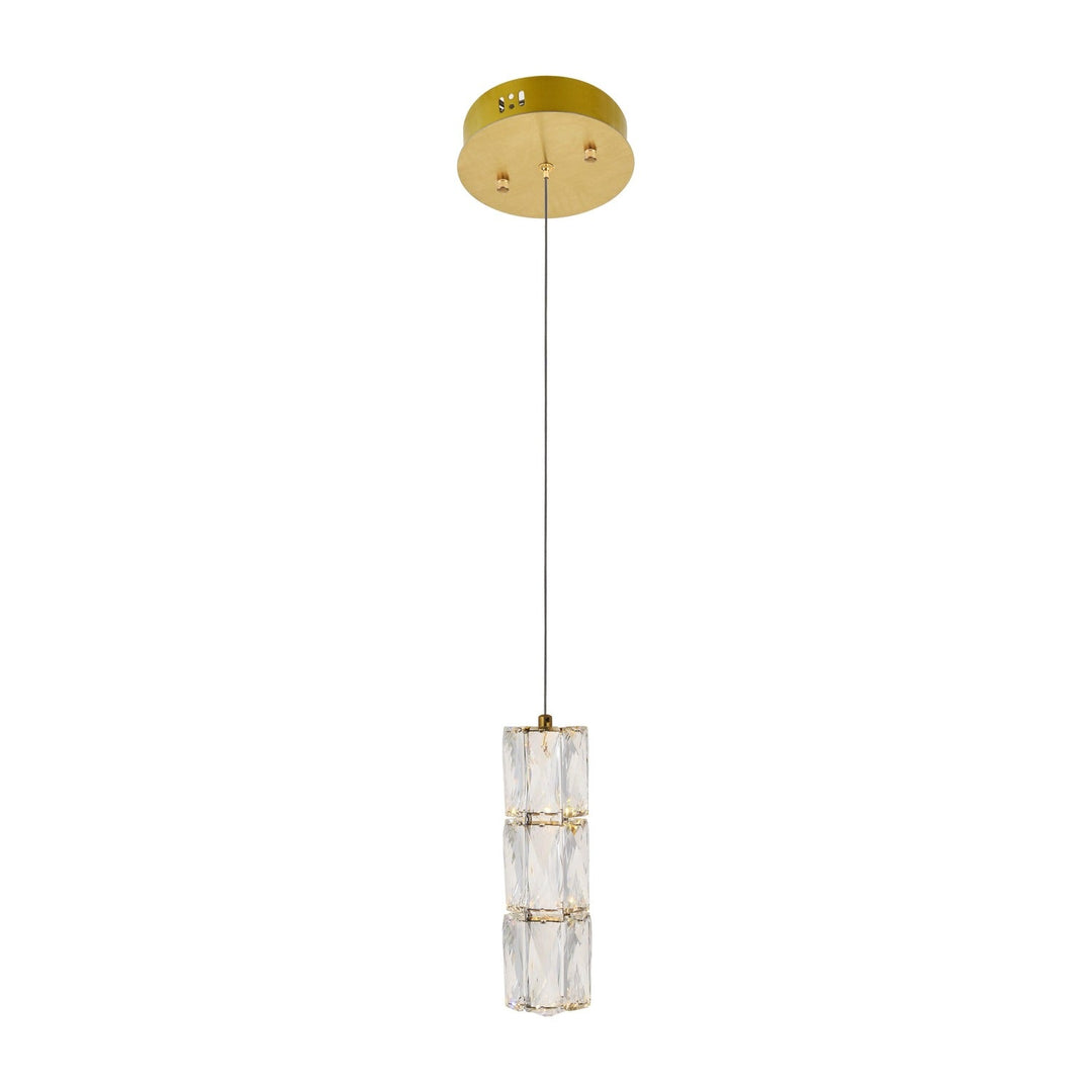 Polaris Crystal Pendant in Gold by Elegant