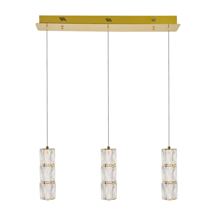 Polaris Crystal Pendant in Gold by Elegant