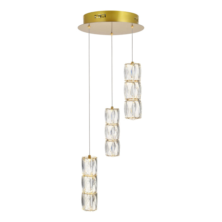 Polaris Crystal Pendant in Gold by Elegant