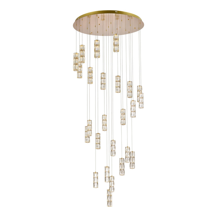 Polaris Crystal Chandelier in Gold by Elegant