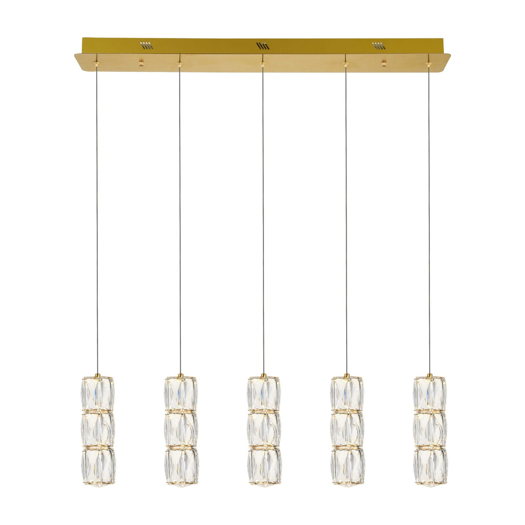 Polaris Crystal Pendant in Gold by Elegant