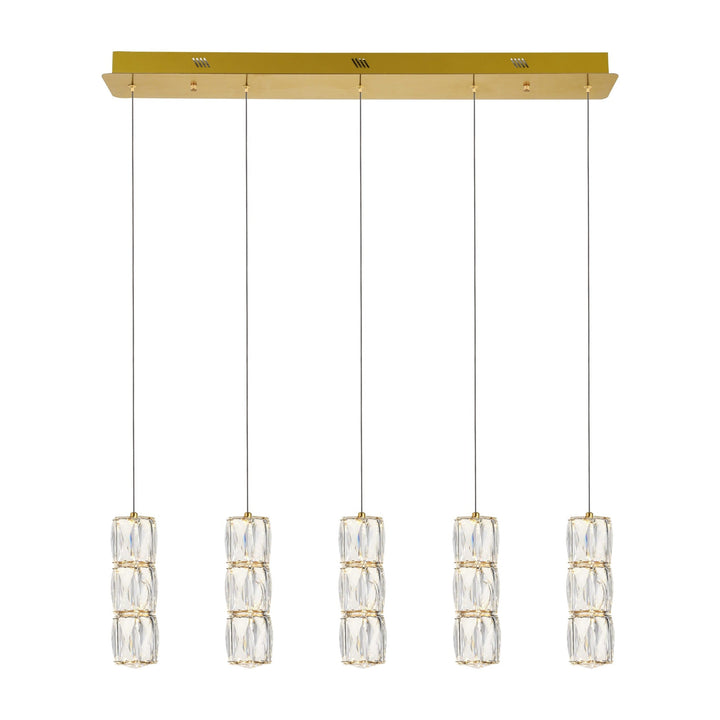 Polaris Crystal Pendant in Gold by Elegant