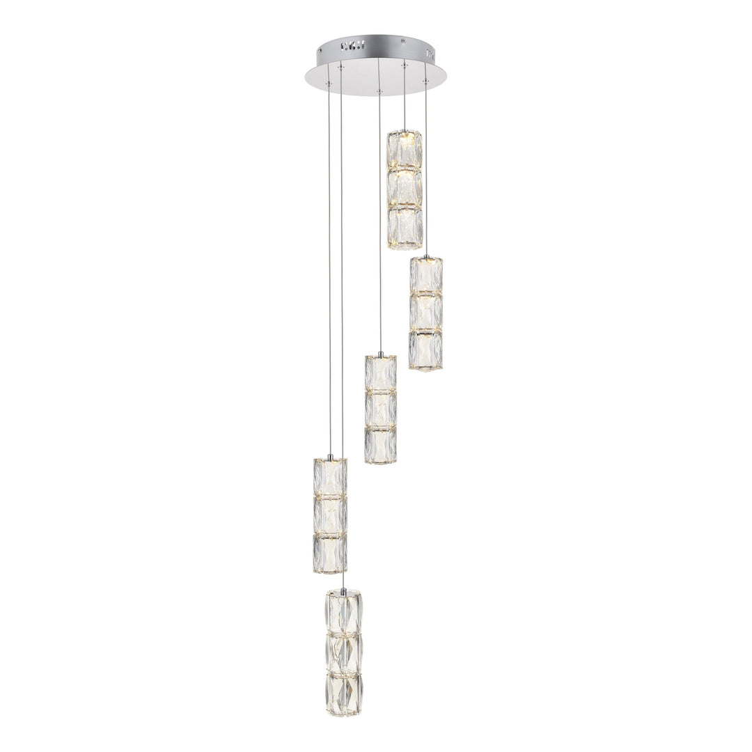 Polaris Crystal Pendant in Chrome by Elegant