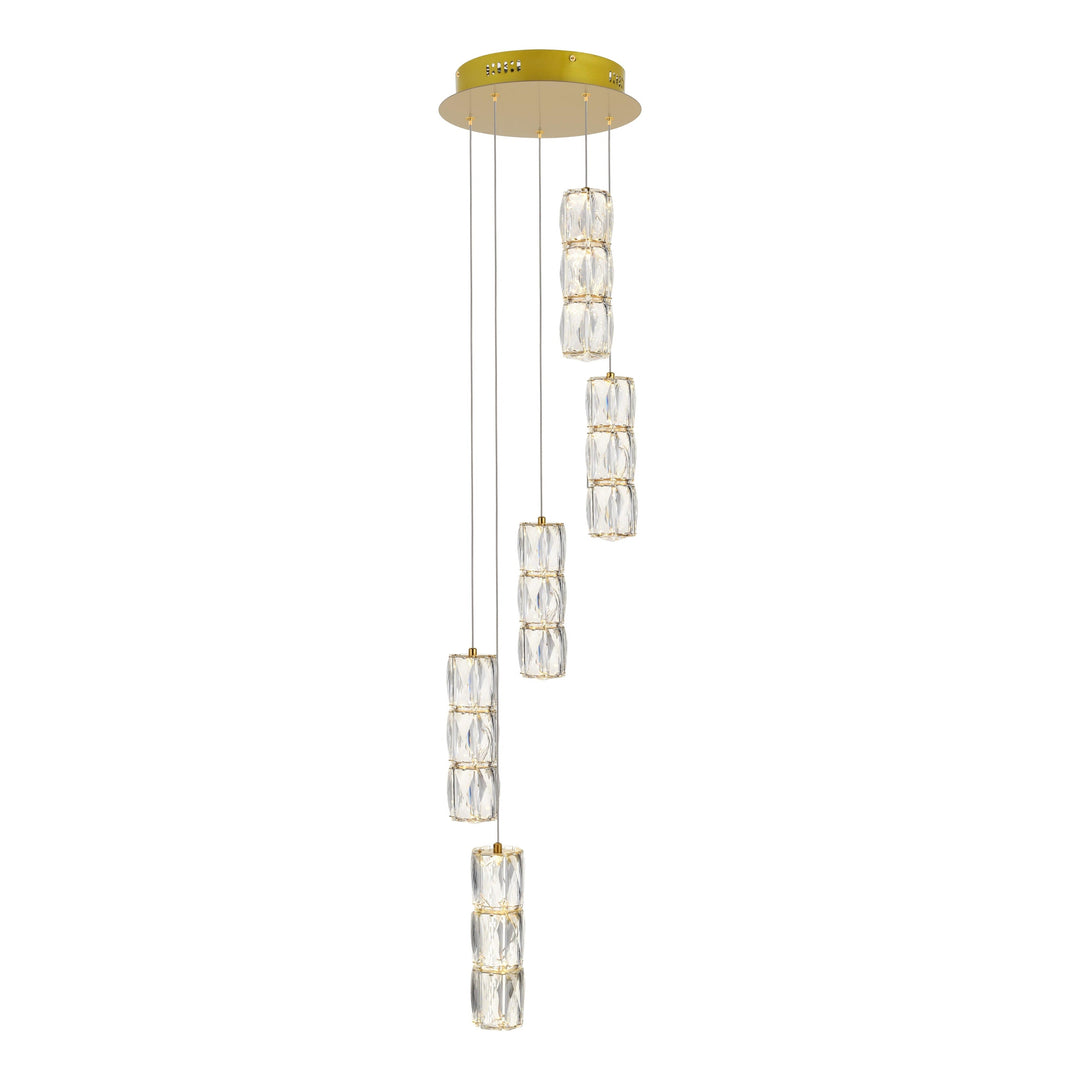 Polaris Crystal Pendant in Gold by Elegant