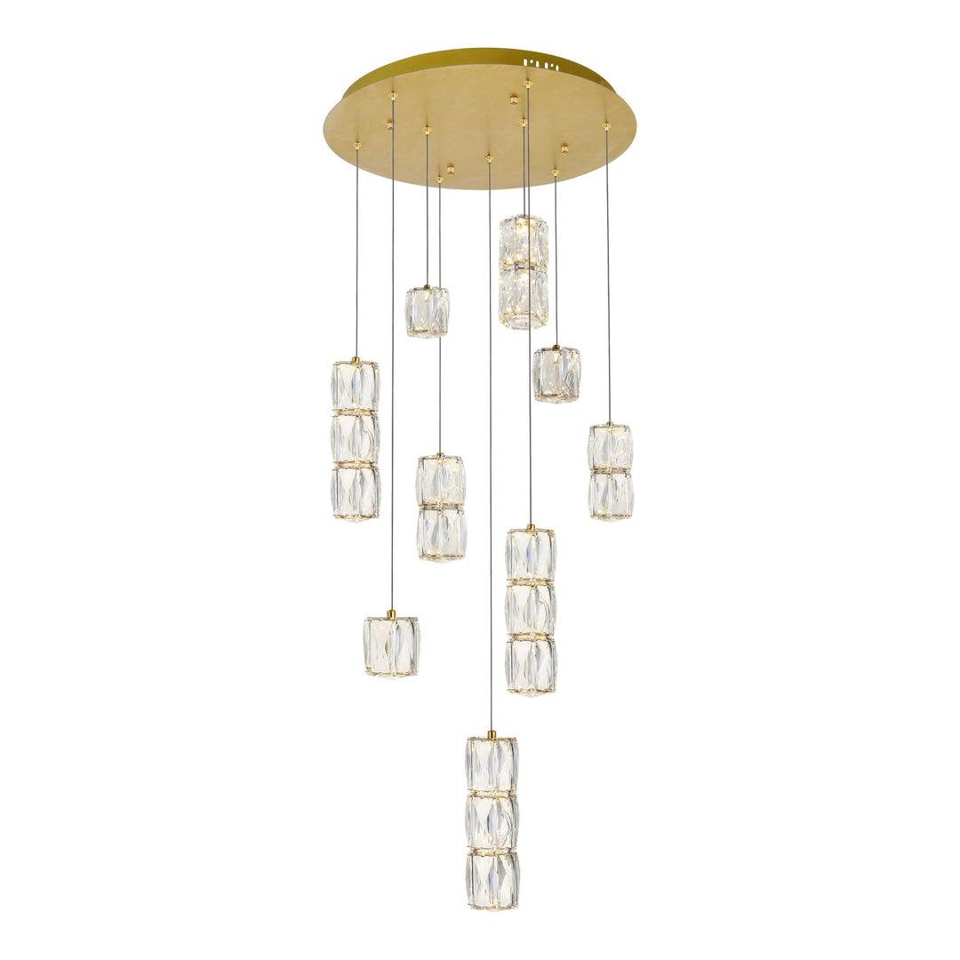 Polaris Crystal Pendant in Gold by Elegant