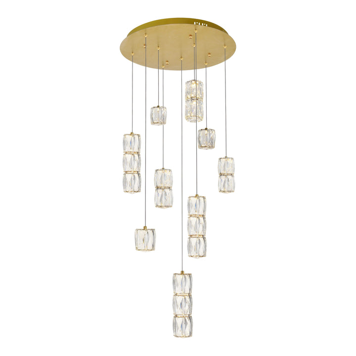Polaris Crystal Pendant in Gold by Elegant