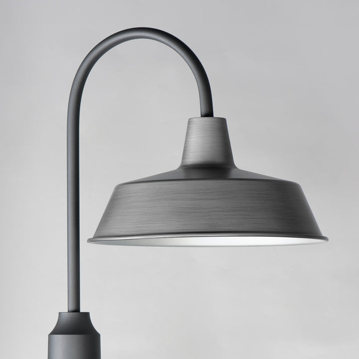Pier M 1-Light Post Lantern Weathered Zinc / Black alternate view