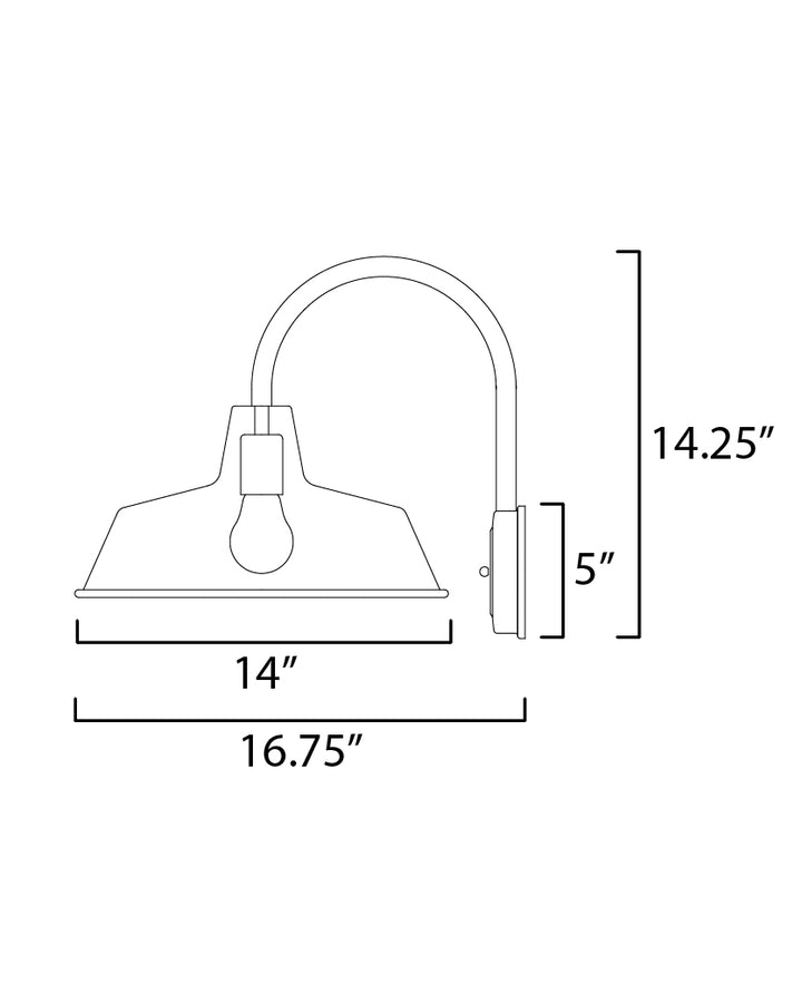 Pier M X-Large Sconce dimensions diagram