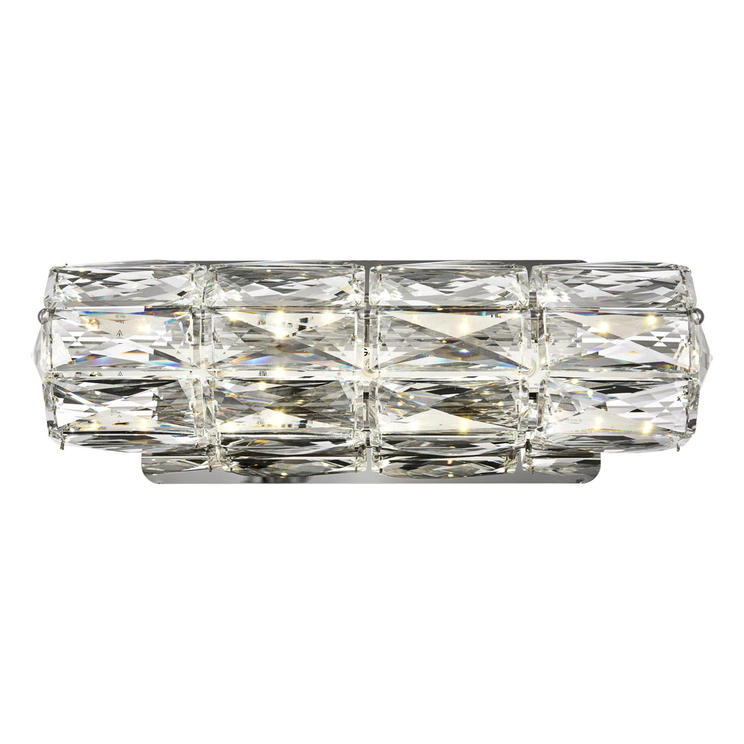 Valetta Crystal Wall Sconce in Chrome by Elegant