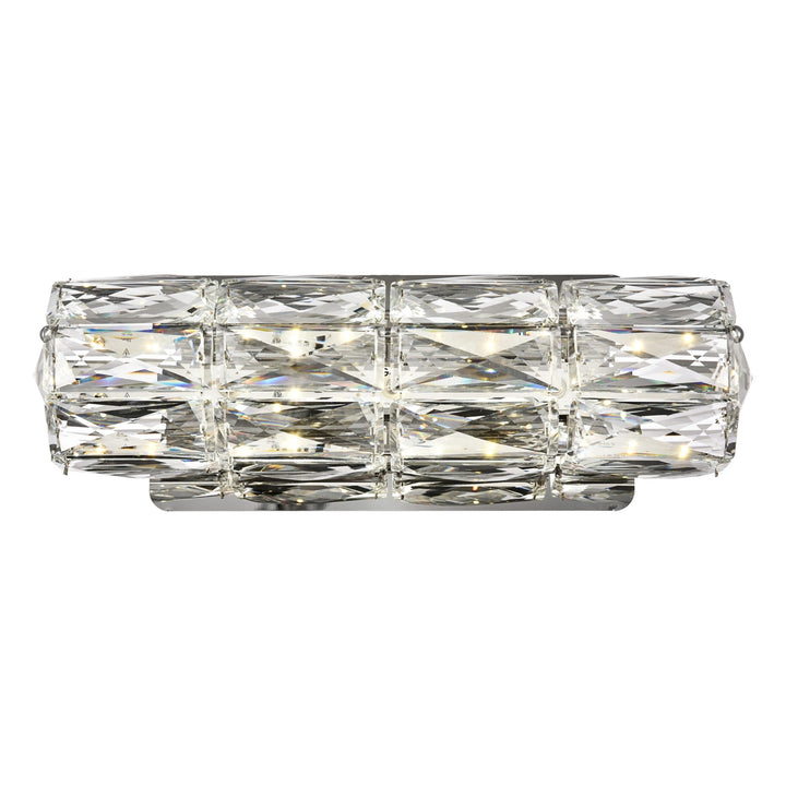 Valetta Crystal Wall Sconce in Chrome by Elegant