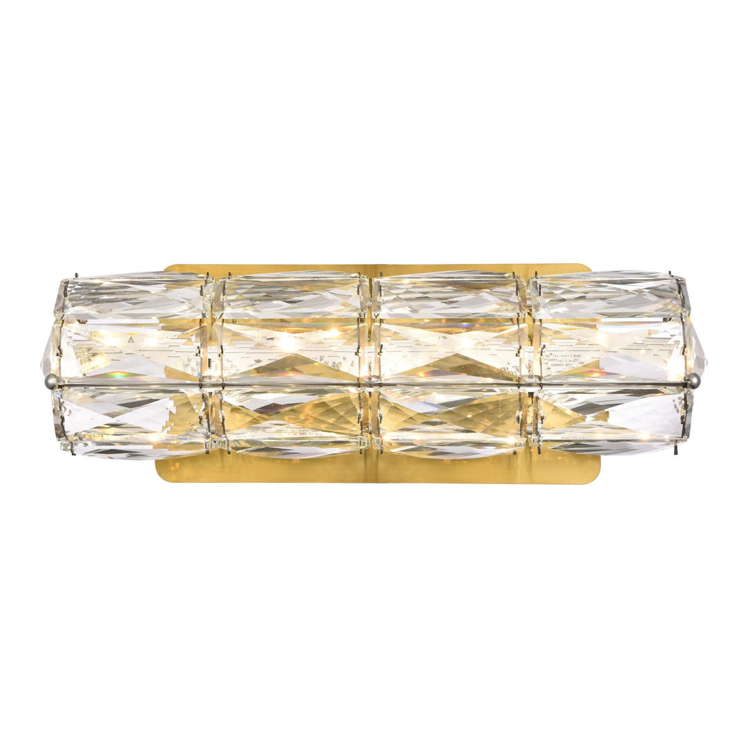 Valetta Crystal Wall Sconce in Gold by Elegant