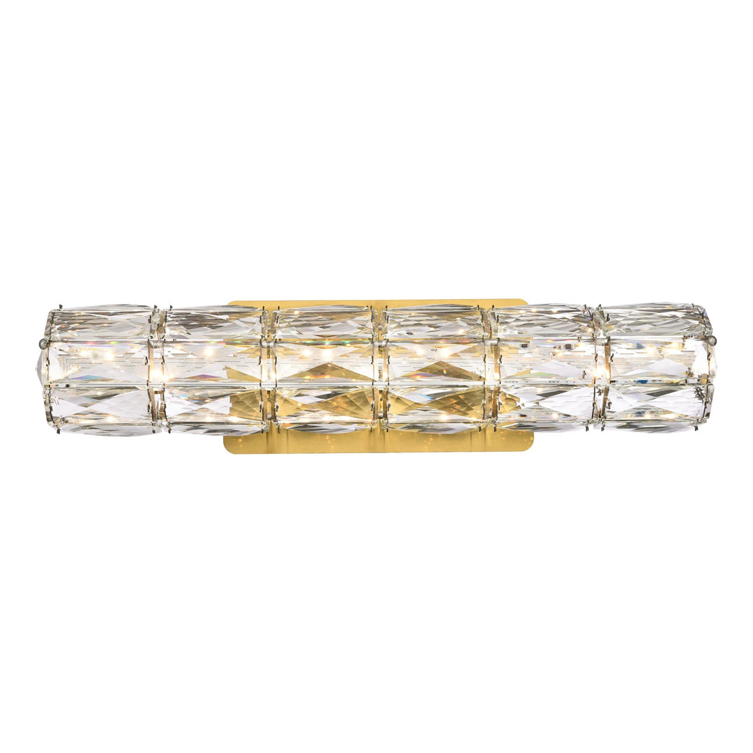 Valetta Crystal Wall Sconce in Gold by Elegant