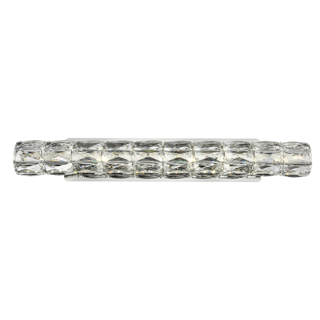 Valetta Crystal Wall Sconce in Chrome by Elegant