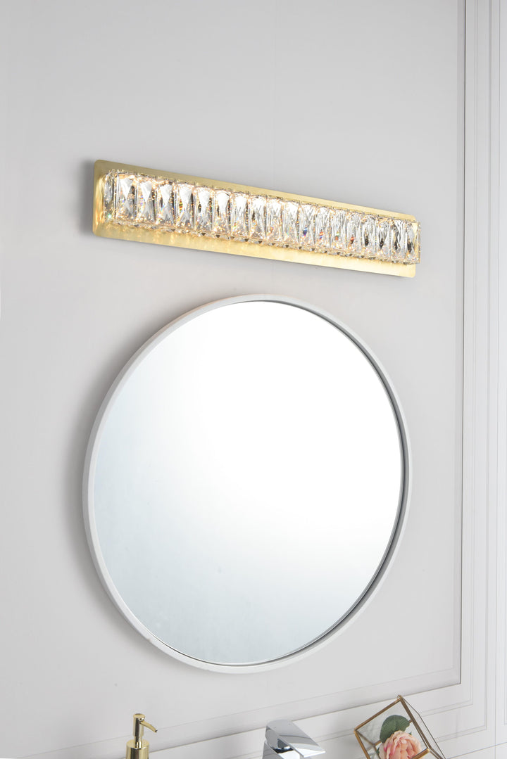 Monroe Crystal Wall Sconce by Elegant - view 15