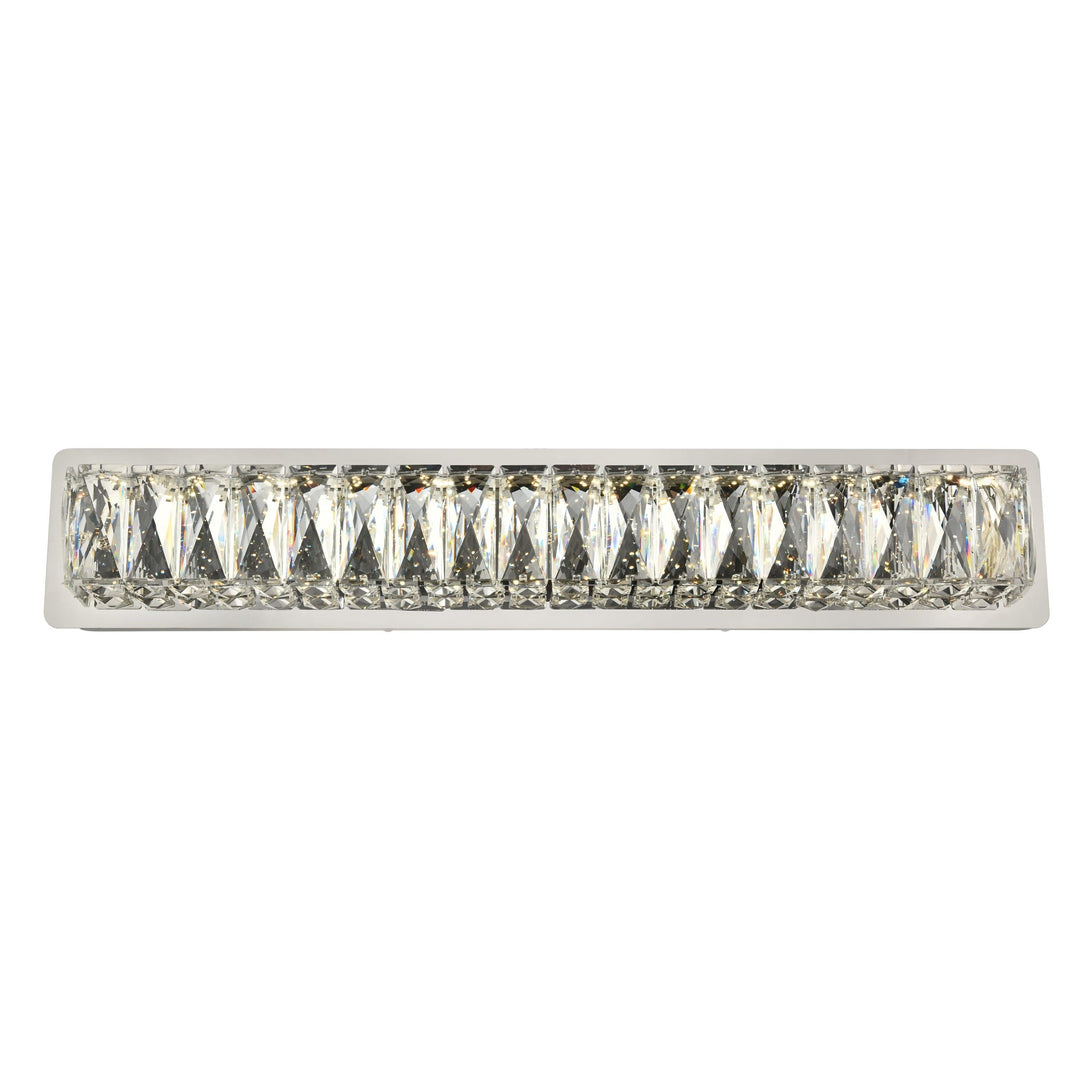 Monroe Crystal Wall Sconce in Chrome by Elegant