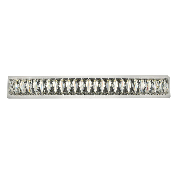 Monroe Crystal Wall Sconce in Chrome by Elegant